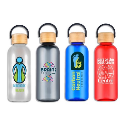 Vail 21 oz RPET Water Bottle with Bamboo Lid